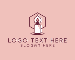 Wax Candle Decoration Logo