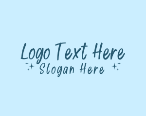 Playful - Blue Playful Wordmark logo design