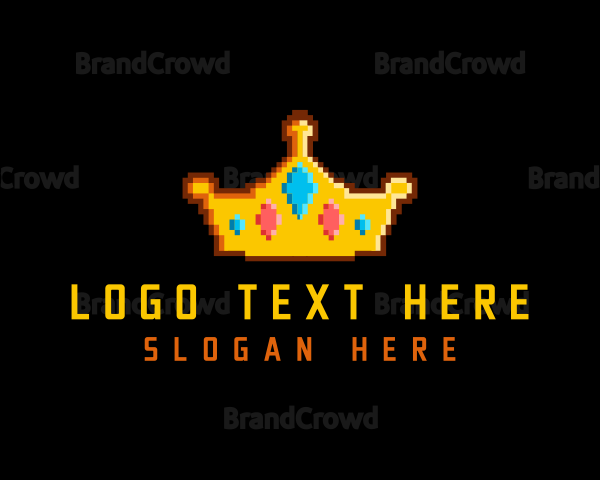 Crown Pixel Gaming Logo