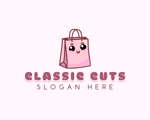 Happy Shopping Bag logo design