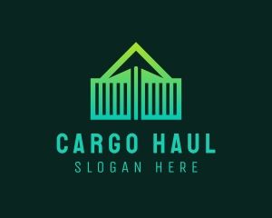 Freight Container Arrow logo design