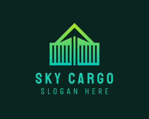 Freight Container Arrow logo design