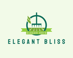 Home Cleaning - Lawn Rake Landscaping logo design