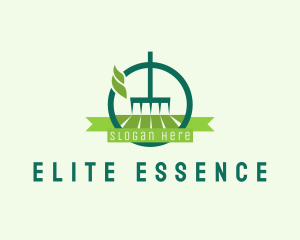 Cleaning Equipment - Lawn Rake Landscaping logo design