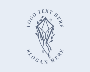 Diamond - Blue Crystal Jewelry logo design