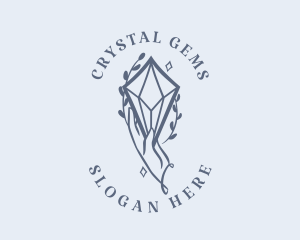 Blue Crystal Jewelry logo design