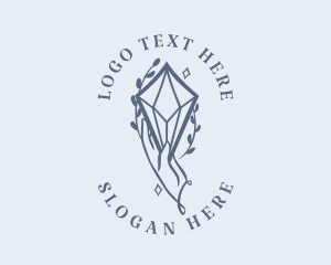 Gemstone - Blue Crystal Jewelry logo design