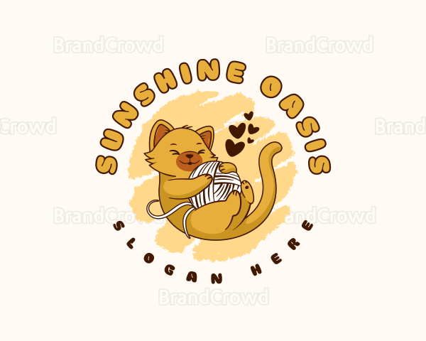 Cute Cat Yarn Logo