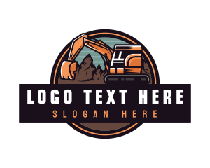 Heavy Duty - Heavy Equipment Excavator logo design