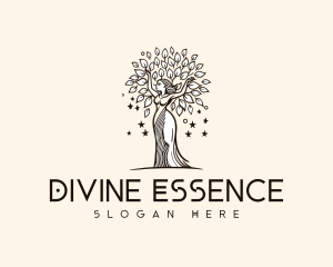 Goddess Woman Tree logo design