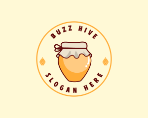Organic Bee Jar  logo design