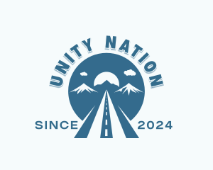 Travel Mountain Road logo design