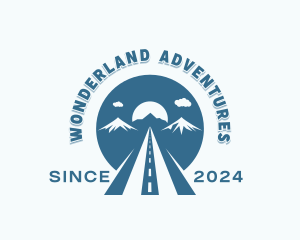 Travel Mountain Road logo design