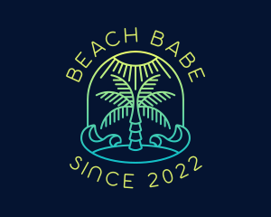 Summer Island Beach  logo design