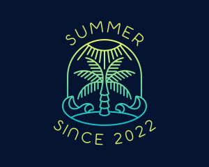 Summer Island Beach  logo design