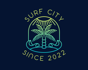 Summer Island Beach  logo design