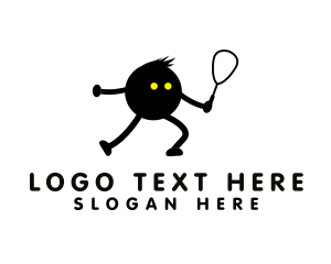 Tennis - Squash Sport Racket logo design