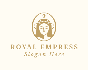 Empress - Golden Queen Beauty logo design