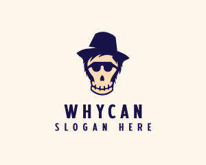 Scary - Halloween Skull Hat logo design
