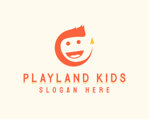 Kiddie Origami Plane logo design