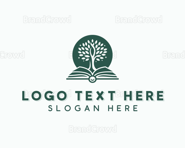 Learning Book Tree Logo