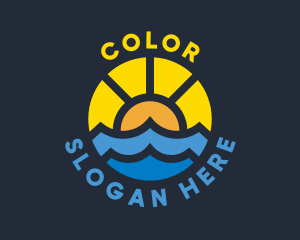 Sunshine Ocean Wave Logo