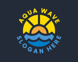 Sunshine Ocean Wave logo design