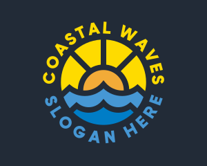 Sunshine Ocean Wave logo design