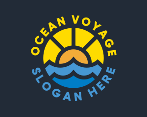 Sunshine Ocean Wave logo design