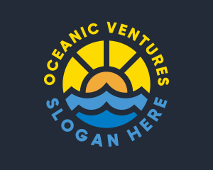 Sunshine Ocean Wave logo design