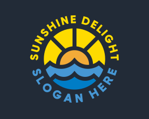 Sunshine Ocean Wave logo design