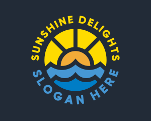 Sunshine - Sunshine Ocean Wave logo design
