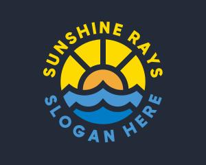 Sunshine Ocean Wave logo design