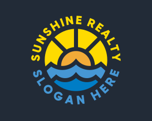 Sunshine Ocean Wave logo design