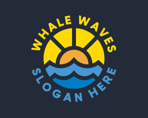 Sunshine Ocean Wave logo design