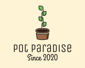 Pot - Indoor Plant Pot logo design