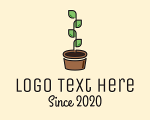 Vine - Indoor Plant Pot logo design