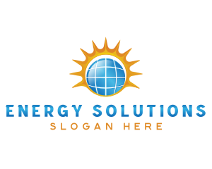 Energy Solar Panel logo design