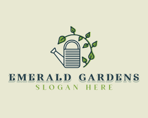 Watering Can Garden logo design