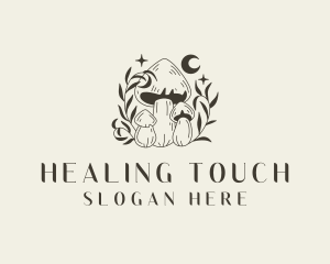 Mushroom Organic Healing logo design