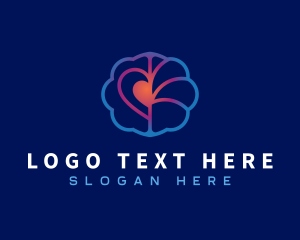 Therapy - Heart Brain Therapy logo design