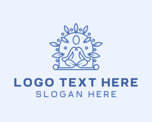 Therapeutic - Yoga Healing Meditation logo design