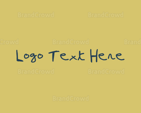 Craft Pen Handwriting Logo