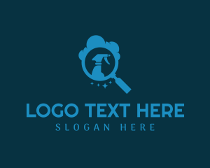 Magnifying Glass Spray Clean Logo