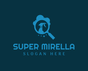 Magnifying Glass Spray Clean Logo