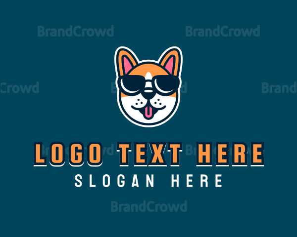 Cool Dog Glasses Logo