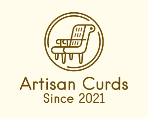 Armchair Furniture Badge logo design