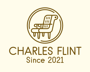 Armchair Furniture Badge logo design