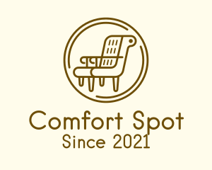 Seat - Armchair Furniture Badge logo design