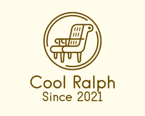 Armchair Furniture Badge logo design